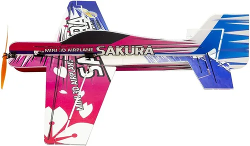Miniatura 2 de Viloga Actualización 3D EPP Avión Sakura Aerobatic Flying Airplane, 16.535 in Wingspan Foam RC Kit para construir para adultos