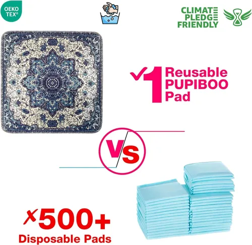 Miniatura 5 de PUPIBOO Almohadillas lavables para orina para perros y gatos - Almohadillas reutilizables súper absorbentes para entrenamiento de cachorros - 100%