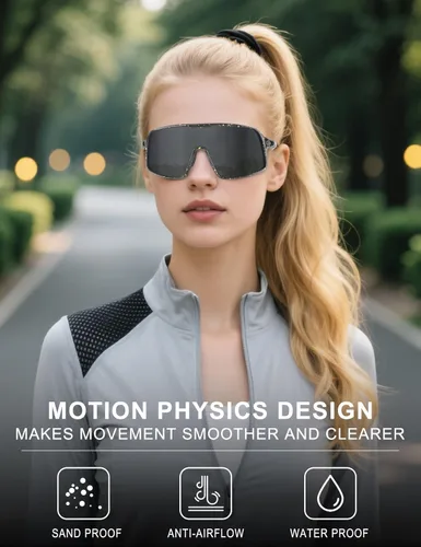Miniatura 4 de BangLong Gafas de sol deportivas polarizadas para hombres y mujeres, protección UV, para béisbol, correr, ciclismo, pesca