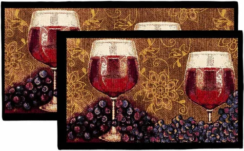 Miniatura 6 de Kashi Home Alfombra de cocina, alfombra de área impresa, piso duradero, tapete para puerta, alfombra antideslizante de granja, respaldo de látex