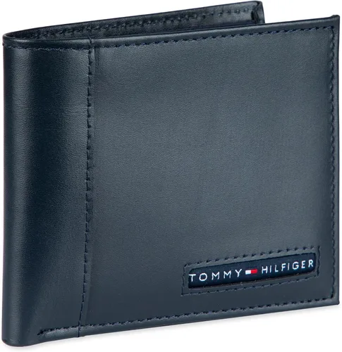 Miniatura 38 de Tommy Hilfiger Cartera de piel auténtica para hombre con ventana de identificación y múltiples ranuras para tarjetas