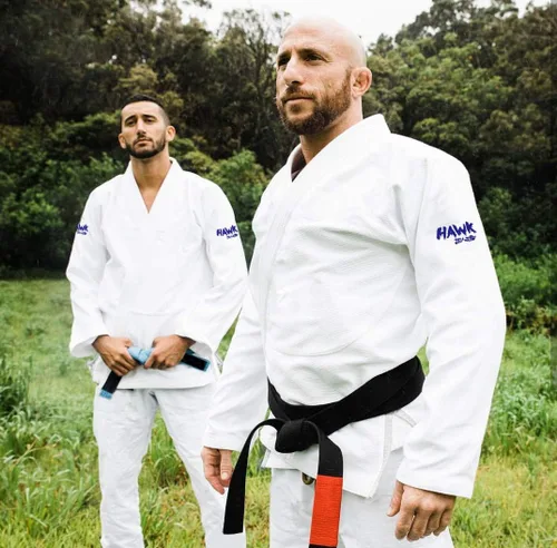 Miniatura 3 de Brazilian Jiu Jitsu Gi BJJ Gi para hombres y mujeres Grappling Gi Uniforme Kimonos ultraligeros, preencogidos, con cinturón blanco