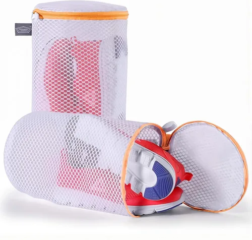 Miniatura 18 de Kimmama Bolsa para lavadora de zapatos, bolsa de malla para ropa sucia para tenis, calzado, entrenadores, zapatillas, material de red de nido