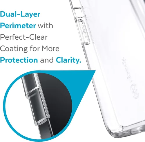 Miniatura 5 de Speck Funda MagSafe para iPhone 13 Pro, protección contra caídas y cámara, funda transparente para teléfono, compatible con carga inalámbrica