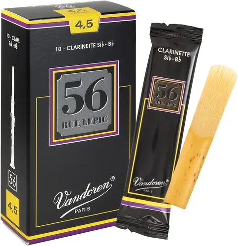 Miniatura 10 de Lengüetas Rue Lepic para clarinete 56 con resistencia 2.5 Vandoren CR5025 Bb, caja de 10.