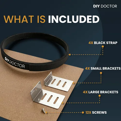 Miniatura 6 de DIY Doctor Kit de reparación de cajones (paquete de 4) – Arregla la parte inferior de los cajones caídos fácilmente – Refuerza los cajones