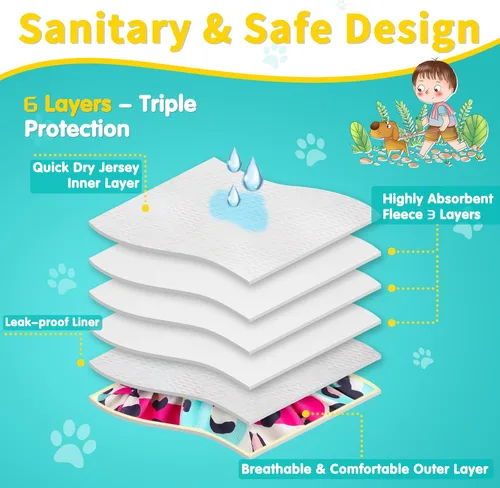 Miniatura 3 de Pañales Lavables para Perras Hembras Paquete de 3 Reutilizables Premium Altamente Absorbentes, Pañal Flexible para Cachorros, Pañales Duraderos a