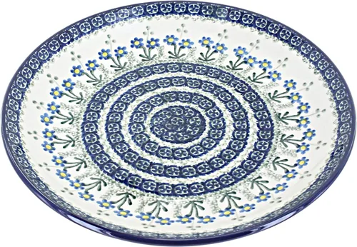 Miniatura 16 de Cerámica pulida de rosa azul – Plato de cena Athena marrón – 10.5 pulgadas de diámetro – Ideal para comidas diarias, comidas informales o como