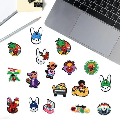 Miniatura 5 de SHINQEAR Dijes de zapatos de dibujos animados para decoración de zapatos, sandalias, pulsera de zapatos, pulseras, accesorios para hombres