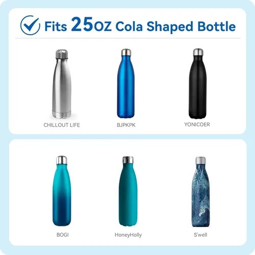 Miniatura 6 de 4 Pack Silicone Sealing Rings - Replacement Gasket for Swell, Mollcity, Mira and Iron °Flask Retro Cola - Shape Sport Insulated Water Bottles