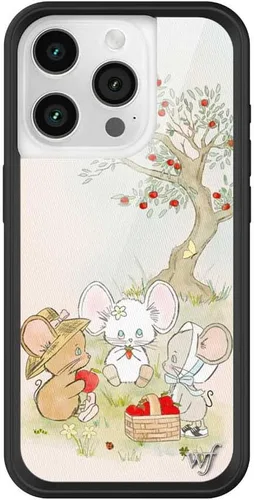 Miniatura 32 de Wildflower - Fundas compatibles con Apple iPhone 15 Pro Protector de goma negro, certificado de prueba de caída de 4 pies, propiedad de mujeres