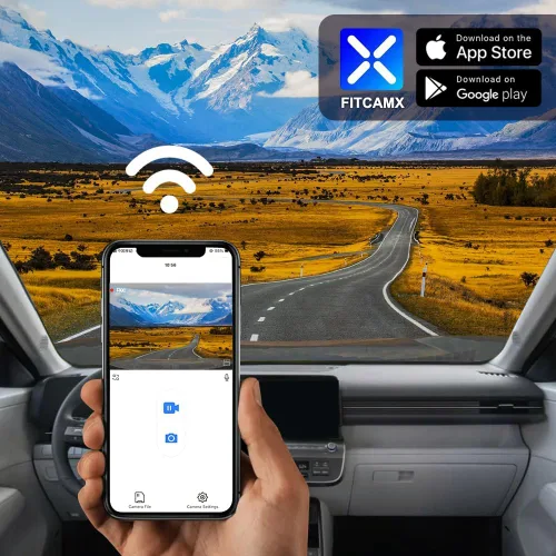 Miniatura 6 de Fitcamx La cámara de tablero delantera 2K+trasera 1080P se adapta para Hyundai Kona 2023-2025 y Kona Electric (número de parte #BE010), estilo OEM
