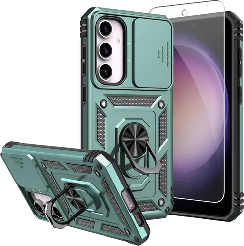 Miniatura 13 de Funda para Galaxy S23 FE, con protectores de pantalla y funda para cámara, [grado militar] de 16 pies. Funda a prueba de caídas con funda protectora