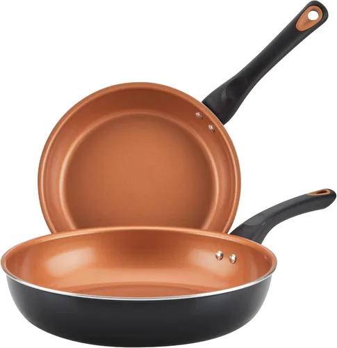 Miniatura 16 de Farberware Glide Ceramic Sartén Antiadherente / Sartén para Saltear / Sartén para Freír con Tapa y Mango Auxiliar - 4 Cuartos, Negro