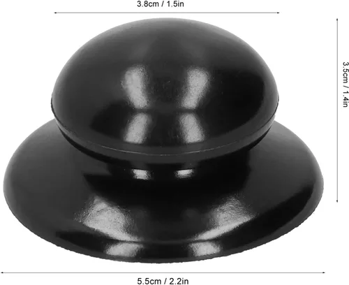 Miniatura 4 de 2 pomos para tapa de olla con tornillos, accesorio universal para mango de cubierta de sartén, cubierta de hervidor de cocina, perilla universal