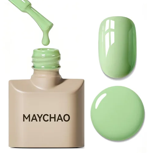 Miniatura 29 de MAYCHAO Esmalte de uñas de gel rosa intenso de 0.5 onzas líquidas, 1 unidad de esmalte de gel rosa brillante, esmalte de uñas que se absorbe con luz