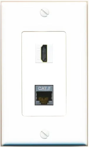 Miniatura 3 de RiteAV Placa de pared HDMI y Cat7 - 1 banda [marrón/marrón]