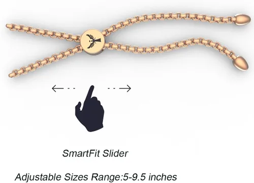 Miniatura 2 de WelMag Pulsera ajustable de alerta médica para mujer, grabado gratuito