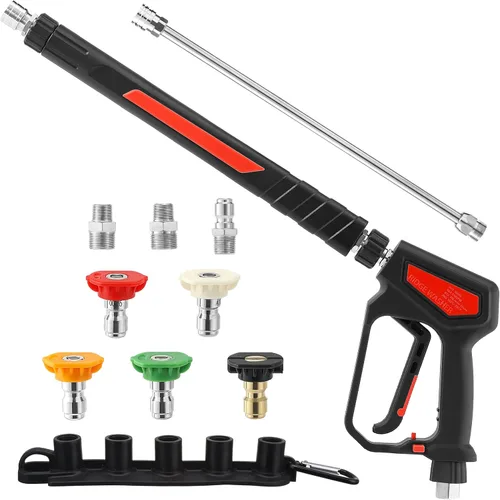 Miniatura 8 de RIDGE WASHER Pistola de lavado a presión 5000 PSI, 12 GPM, pistola de pulverización de alta presión con conector rápido de 1/4 pulgadas, conexión