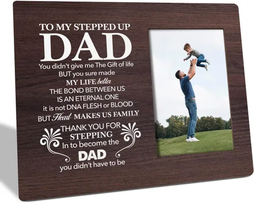 Miniatura 14 de Regalos para papá: placa de marco de fotos, feliz día del padre, divertido marco de fotos, regalo ideal para papá de hija o hijo