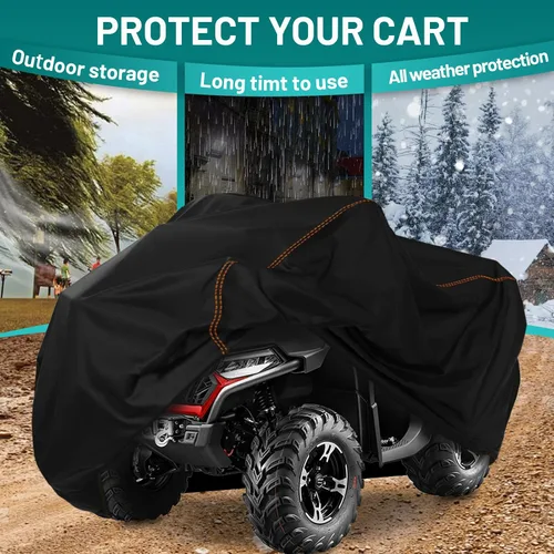 Miniatura 5 de QYMOTO Cubierta para ATV, Cubierta grande para ATV XL 2-UP, Universal para 4 ruedas Quad Durable Impermeable al Aire Libre Protección Completa