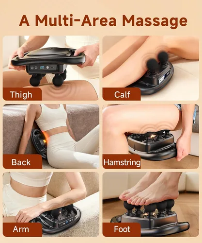 Miniatura 9 de AERLANG Pistola de Masaje de Tejido Profundo, Masajeador Muscular, Masajeador de Espalda para Alivio del Dolor, Herramienta de Masaje de Percusión
