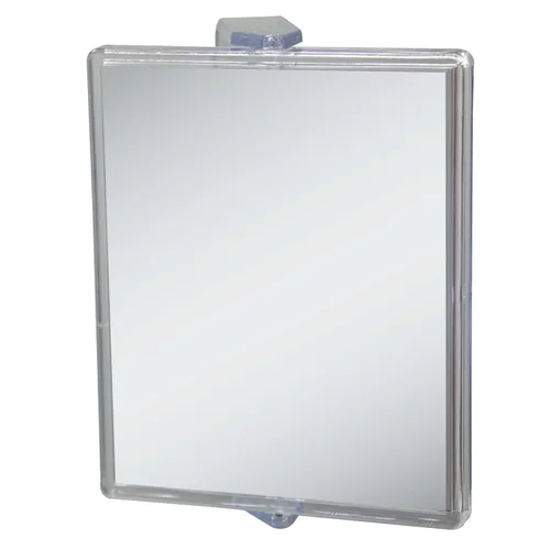 Zadro 2 espejos de ducha giratorios Mag Z sin niebla con doble ventosa, 6 pulgadas, acrílico transparente, 7 x 5.75 pulgadas/2X, ZM05