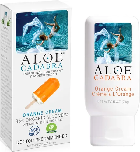Miniatura 7 de Aloe Cadabra Lubricante personal saborizado e hidratante vaginal, lubricante orgánico de aloe comestible para hombres, mujeres y parejas, no mancha