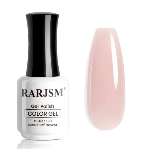 Miniatura 23 de RARJSM Esmalte de Uñas en Gel Nude Transparente Rosa Saludable Claro Esmalte de Uñas en Gel Nude Transparente Rosa Intenso Gelatinoso Barniz de Uñas