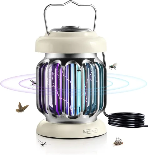 Paquete de 2 Espectro Híbrido, Exterminador de Insectos Impermeable con Interruptor para Exteriores e Interiores, Repelente de Mosquitos para