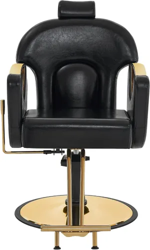 Miniatura 3 de BarberPub Silla de peluquero clásica de lujo Bomba hidráulica Recline Beauty Spa Styling Salon para equipo de estilista 9578 (negro)