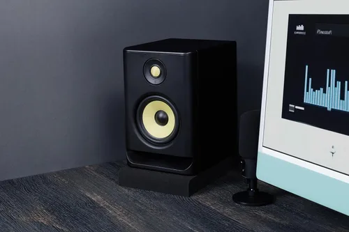 Miniatura 5 de Sound Addicted - Almohadillas de aislamiento para monitor de estudio para monitores de 5 pulgadas, par de dos espuma acústica de alta densidad que