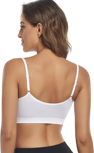 Miniatura 5 de Litthing Bralettes Padded for Women Cami Strap Bra Seamless Sportsbra Wireless Comfort Yoga Lightly T-Shirt Tank Tops