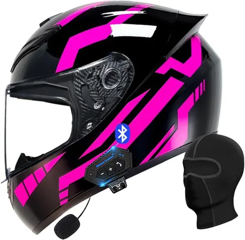 Miniatura 22 de Casco abatible con Bluetooth de cara completa para motocicleta, Bluetooth integrado, aprobado por DOT/ECE, múltiples rejillas de ventilación
