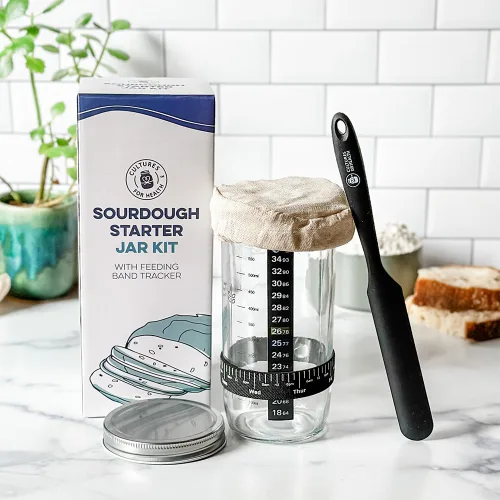 Miniatura 2 de Cultures for Health Kit de tarro básico de masa madre + paquete de cultivo básico de masa madre de San Francisco Suministros esenciales