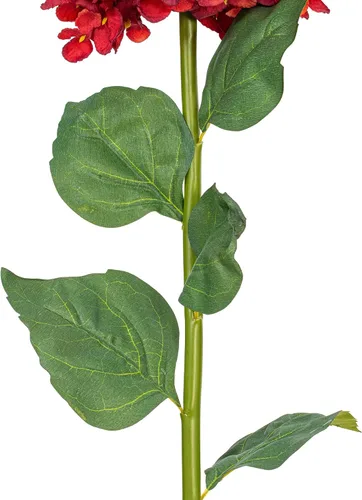 Miniatura 3 de Vickerman Espray de hortensias de cono artificial burdeos de 35.5 pulgadas, 2 por bolsa.