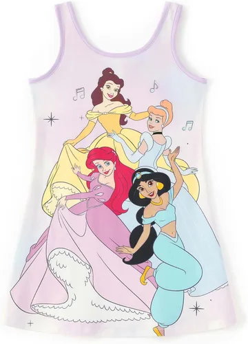 Miniatura 8 de Disney Stitch Princess Frozen Elsa Minnie Mouse - Vestido sin mangas para niñas, vestido acampanado para verano, playa, 2-9 años