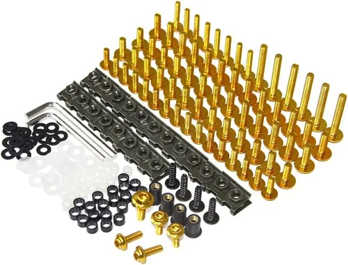 Miniatura 2 de US Stock ZX10R 2006 2007 06 07 - Carenados completos de motocicleta de aluminio Tornillos para el cuerpo, clips de hardware (negro)