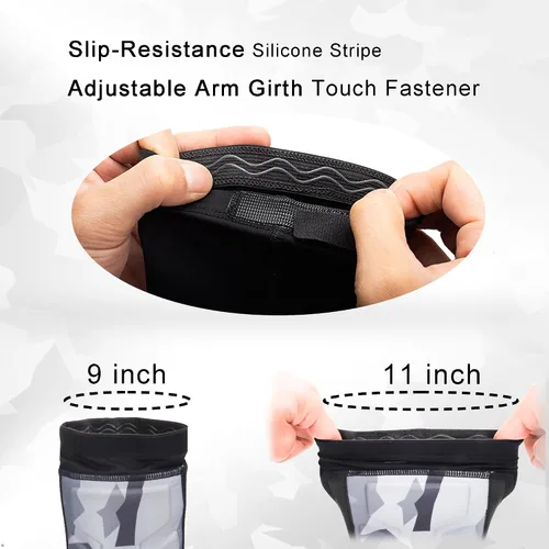 Miniatura 3 de Protector de brazo de tiro con arco manga acolchada para antebrazo con cierre ajustable, equipo de protección de brazo elástico transpirable