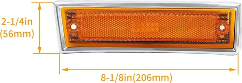 Miniatura 2 de KUAFU Luz de marcador lateral de guardabarros delantero compatible con Chevy/GMC C/K Series 1981-1991/Suburban/Blazer/Jimmy Reemplazo para GM2551107