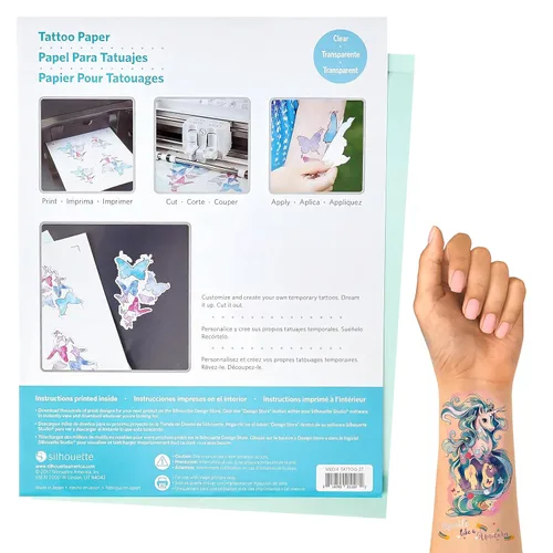 Papel Silhouette para tatuajes temporales, Paquete de 1
