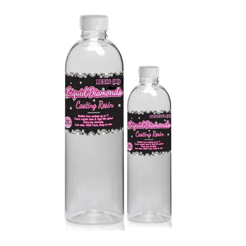 Resina fundida transparente para manualidades, sin burbujas, similar al agua, largo tiempo de trabajo para la fabricación de joyas, posavasos, se