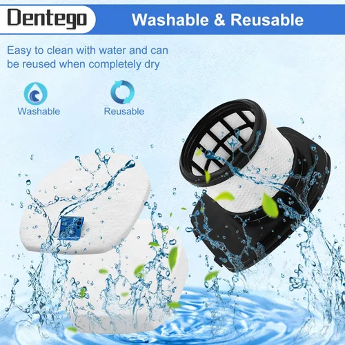 Miniatura 6 de Dentego - Paquete de 8 filtros IX141, piezas de repuesto para aspiradora inalámbrica Shark Rocket Pet Pro IX140 IX141 IX142 IZ140 IZ140C IZ141C