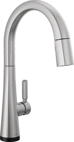 Miniatura 20 de Delta Grifo Monrovia Dorado para cocina, grifos de cocina con rociador desplegable, grifo de fregadero de cocina, grifo dorado para fregadero