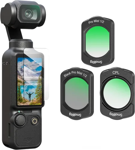 Miniatura 10 de SMALLRIG Juego de filtros magnéticos ND para DJI Osmo Pocket 4/3, incluye ND8, ND64, ND256 filtro multicapa y protector de pantalla, accesorios