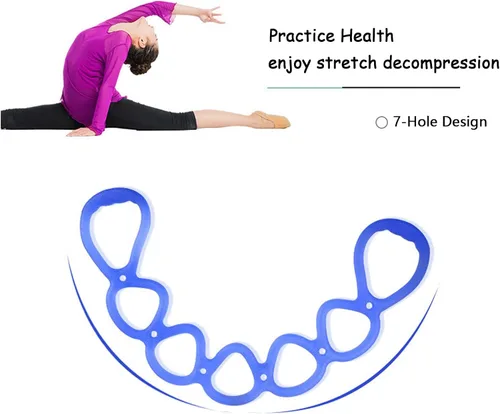 Miniatura 5 de Banda de ejercicio de resistencia elástica de 7 anillos, bandas de entrenamiento de BetterJonny para yoga, ejercicios de pies, piernas y brazos