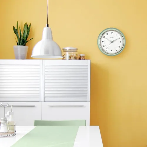 Miniatura 5 de La Crosse Reloj Retro Diner Light Pistachio Verde Silencioso Reloj de cuarzo de 9.5 pulgadas - 404-3024PH