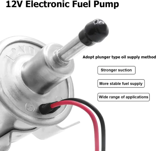 Miniatura 2 de BESULEN Bomba de combustible eléctrica, bomba de transferencia de combustible de baja presión resistente de 12 V, bomba de combustible diésel de gas