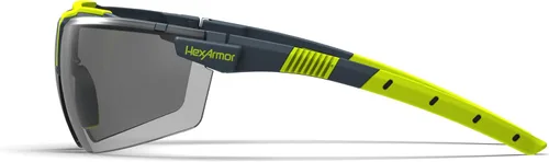 Miniatura 5 de HexArmor VS300 Gafas de seguridad con brazos laterales ajustables Z87+ para hombres y mujeres Gris 23% / Anti niebla anti arañazos