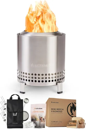 Miniatura 13 de Solo Stove Mesa, Hoguera de Mesa de 5.1 Pulgadas con Soporte - Hoguera de Acero Inoxidable Sin Humo para Acampar, al Aire Libre y Patio - Hoguera